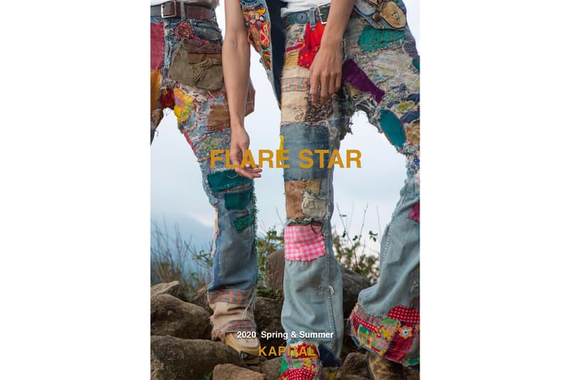 KAPITAL 50th Catalog Spring Summer 2020 FLARE STAR menswear streetwear japanese brands collection japan eric kvatek patchwork okayama distresed vintage upcycled photography magazine publication