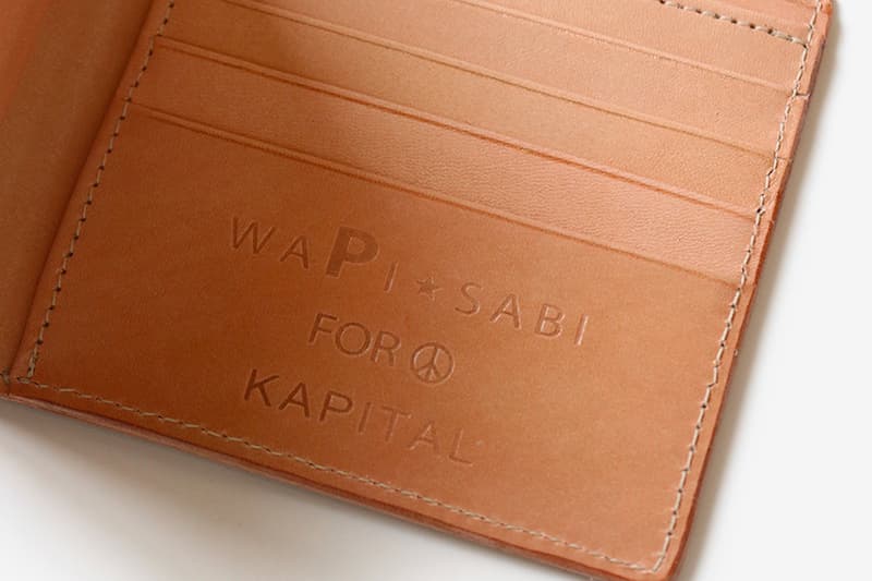 KAPITAL natural Leather Hand Carved Sewing Machine motif Wallet union special drop release info