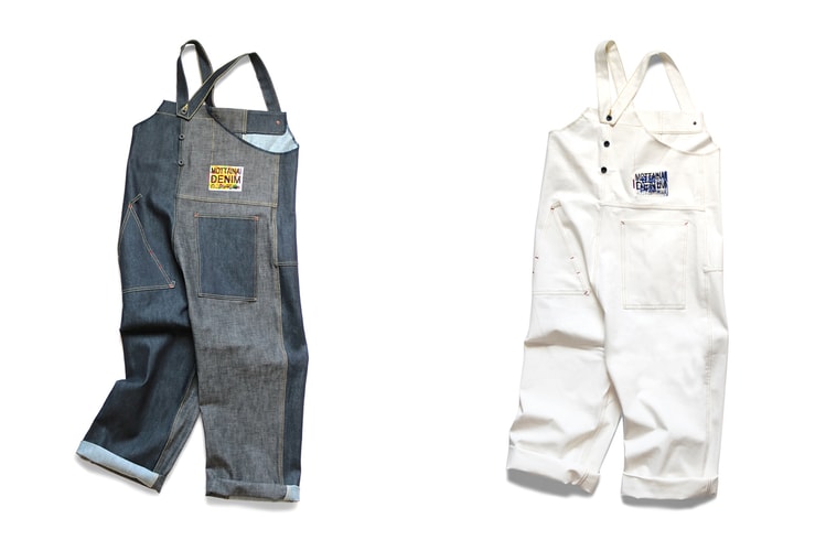 KAPITAL Drops Intricately Cut HAPPY Denim Overalls