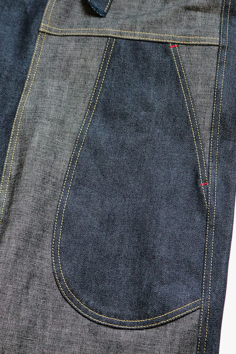 KAPITAL Denim HAPPY Overalls menswear streetwear japanese label brand okayama spring summer 2020 collection indigo white deconstructed kountry japan