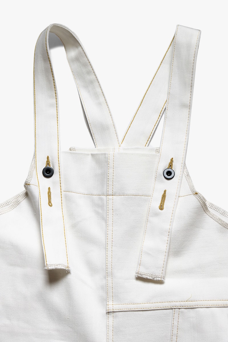 KAPITAL Denim HAPPY Overalls menswear streetwear japanese label brand okayama spring summer 2020 collection indigo white deconstructed kountry japan