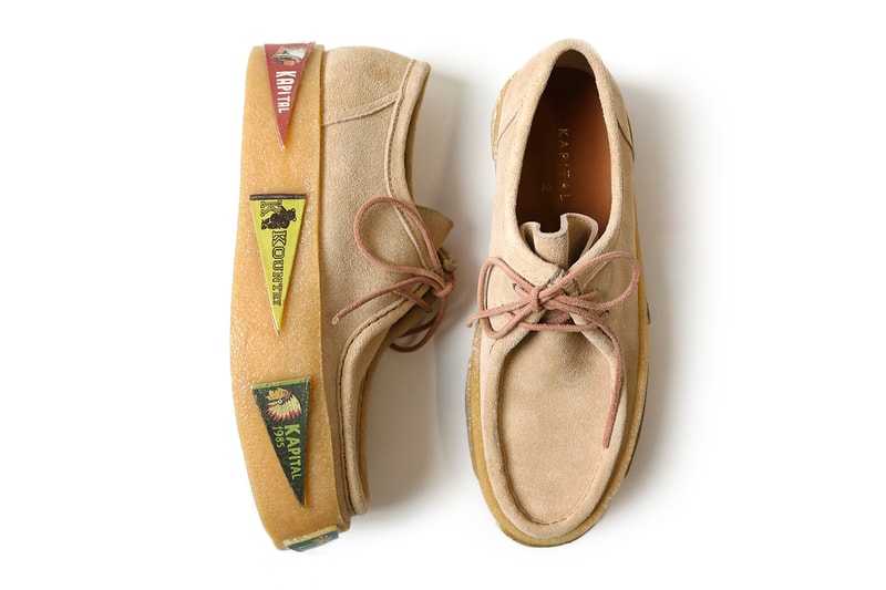 KAPITAL Leather SURF Wallaby Release shoes footwear crepe Sole thick shoes japan sneakers moc toe 