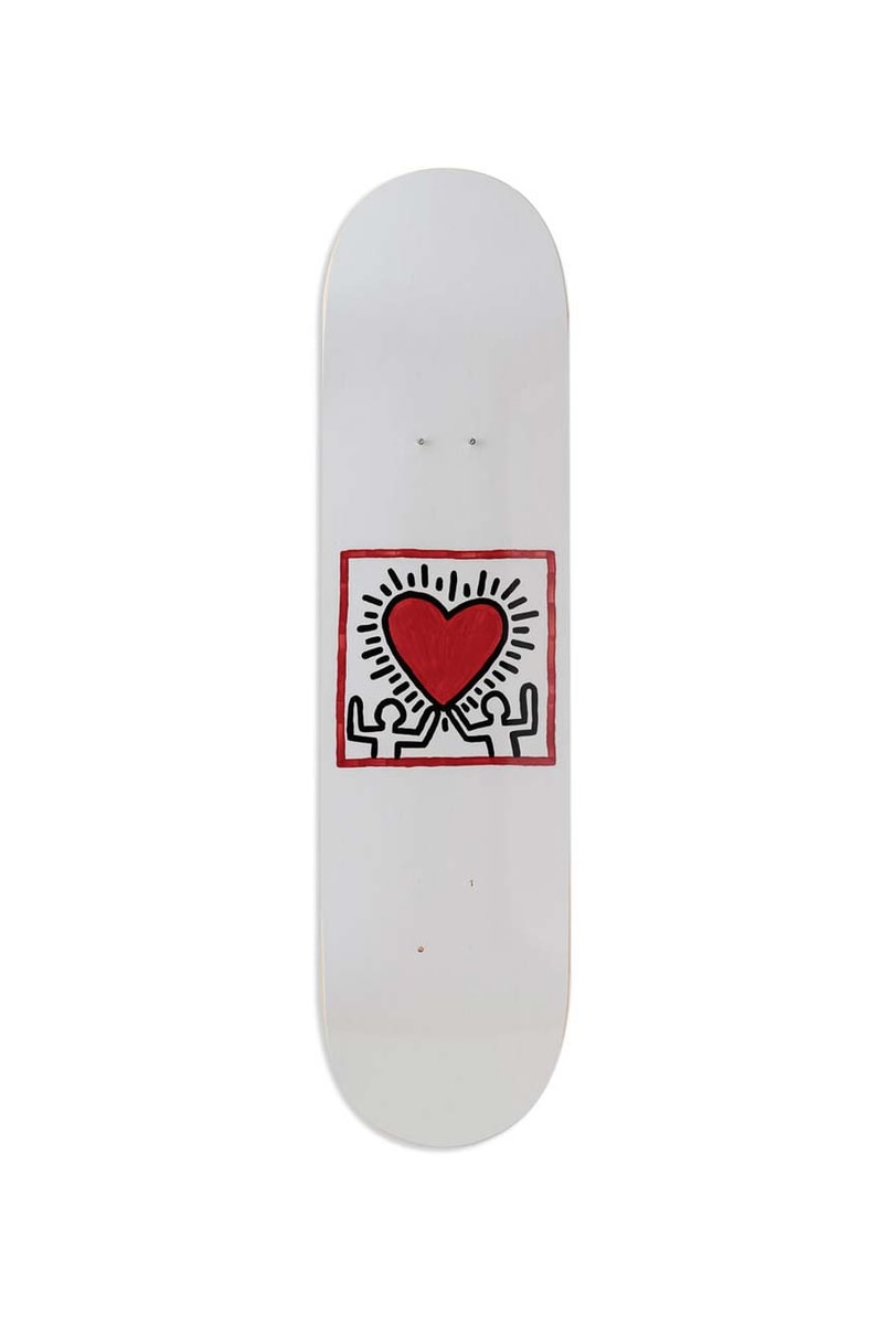 keith haring untitled 1984 skateboard skate deck triptych art artist graffiti ss20 moma design store release skateboards