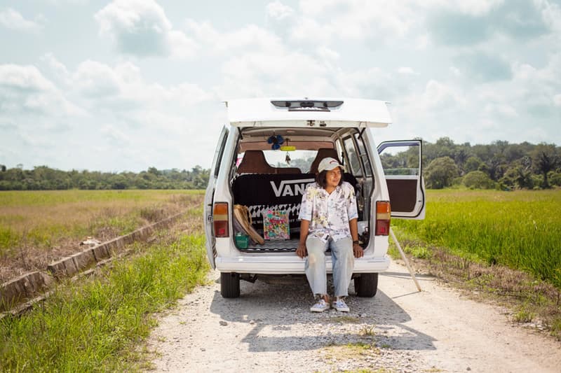 Kide Baharudin Vans Collection Release custom culture winner collaboration Classic White Marshmallow Authentic SF Slide On