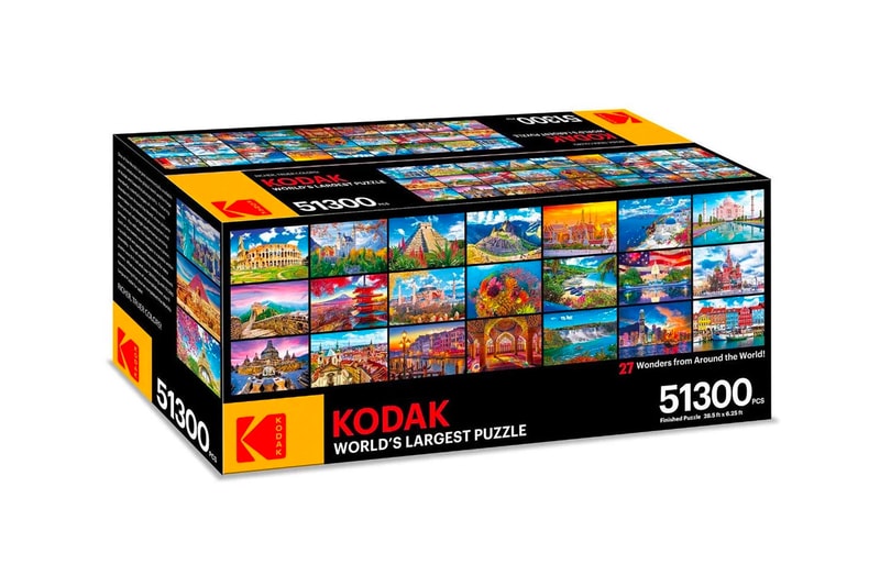 Kodak Premium Puzzle Presents The World's Largest Puzzle 51300 Pieces 27 Wonders from Around The World Info Buy Price Release