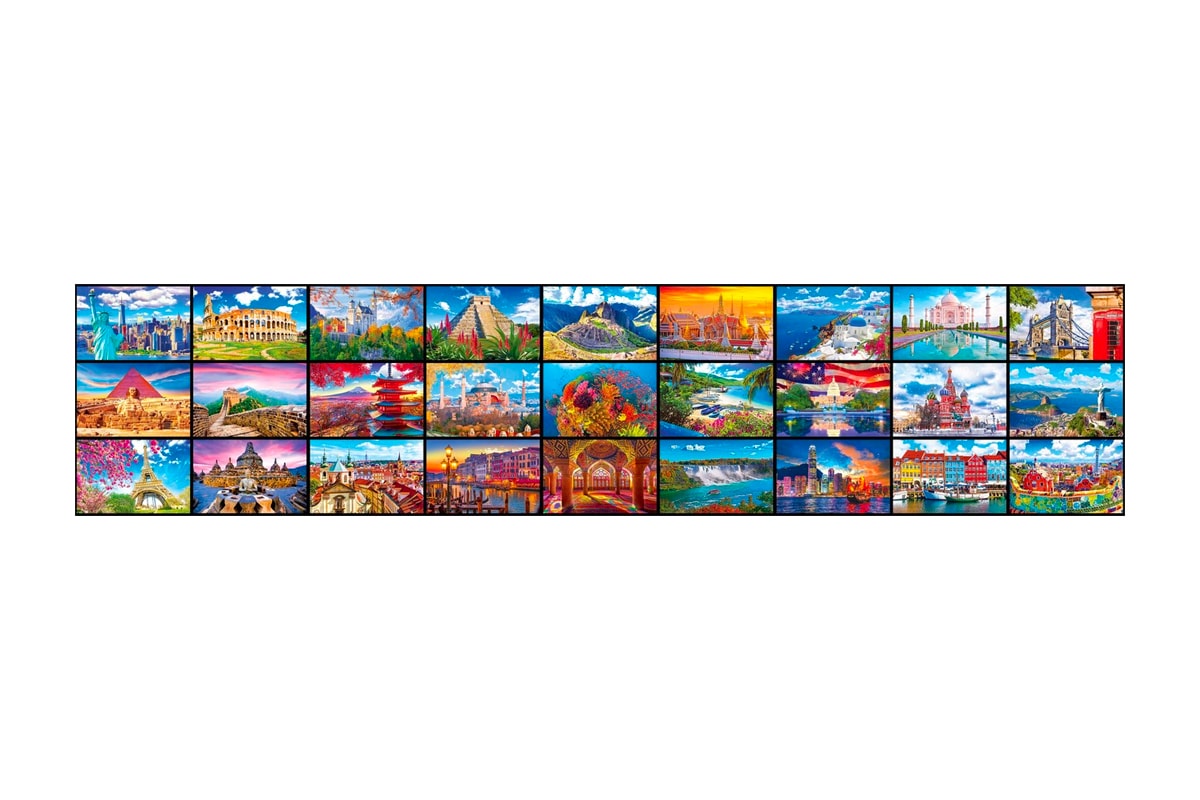 Kodak Premium Puzzle Presents The World's Largest Puzzle 51300 Pieces 27 Wonders from Around The World Info Buy Price Release