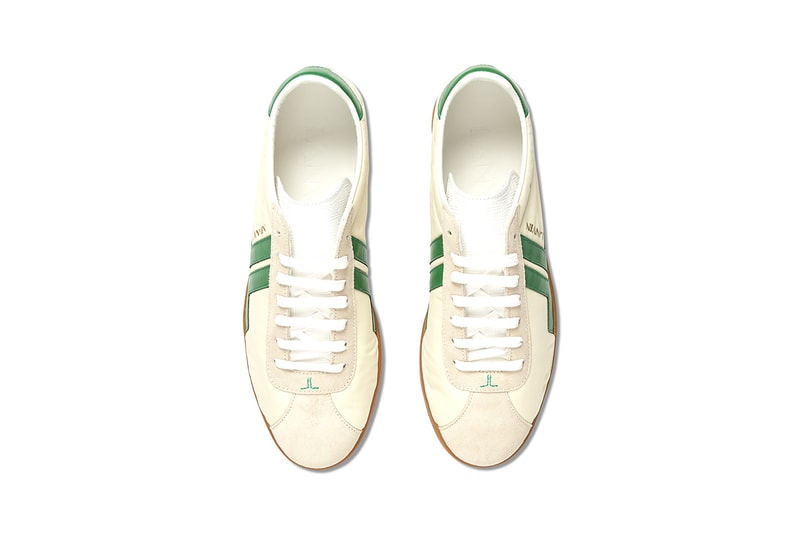 Lanvin JL Low Top Sneaker "Light Blue/White" "Ecru/Green" Camel Rubber Sole Unit Shoes Footwear Release Information Drop Date Bruno Sialelli Retro Design HBX