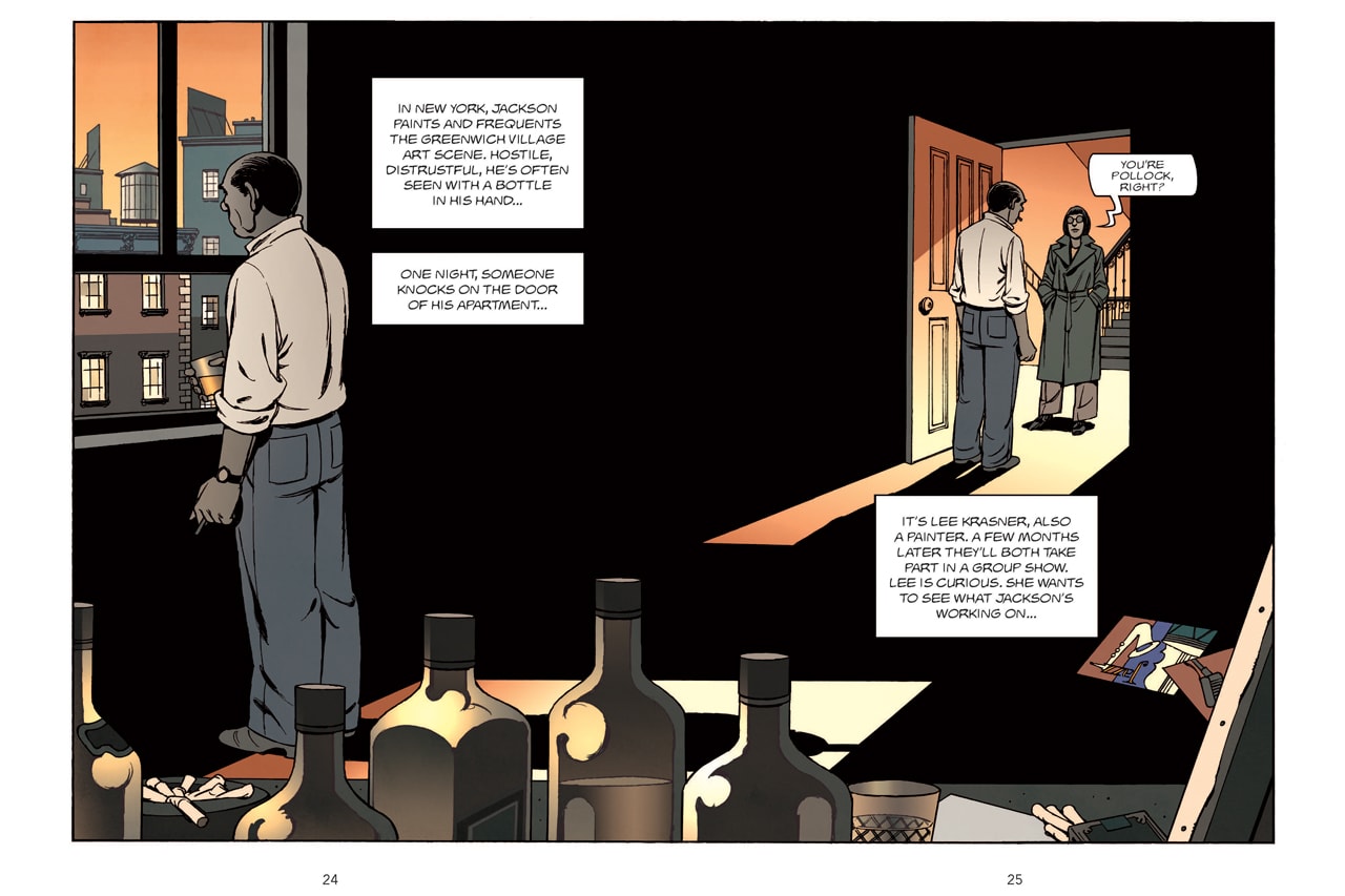 Laurence King Jackson Pollock Graphic Novel 'Pollock Confidential: A Graphic Novel' Comic Strip Book Painting Canvas Dripping