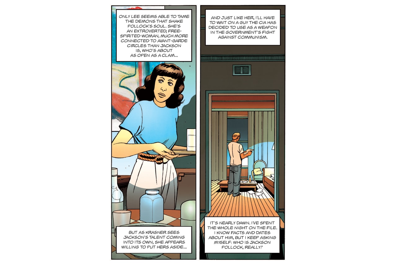 Laurence King Jackson Pollock Graphic Novel 'Pollock Confidential: A Graphic Novel' Comic Strip Book Painting Canvas Dripping