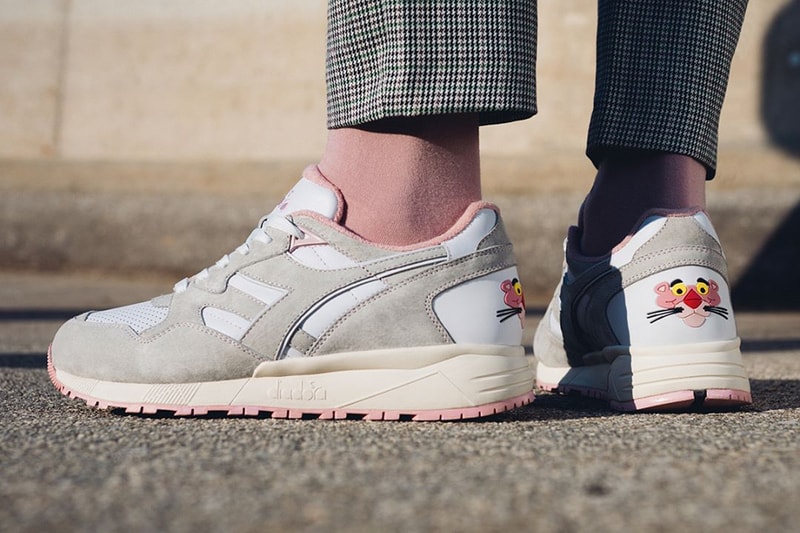 lc23 diadora n9002 pink panther cartoon white grey release date info photos price