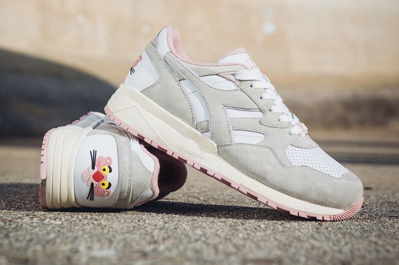 lc23 diadora n9002 pink panther cartoon white grey release date info photos price