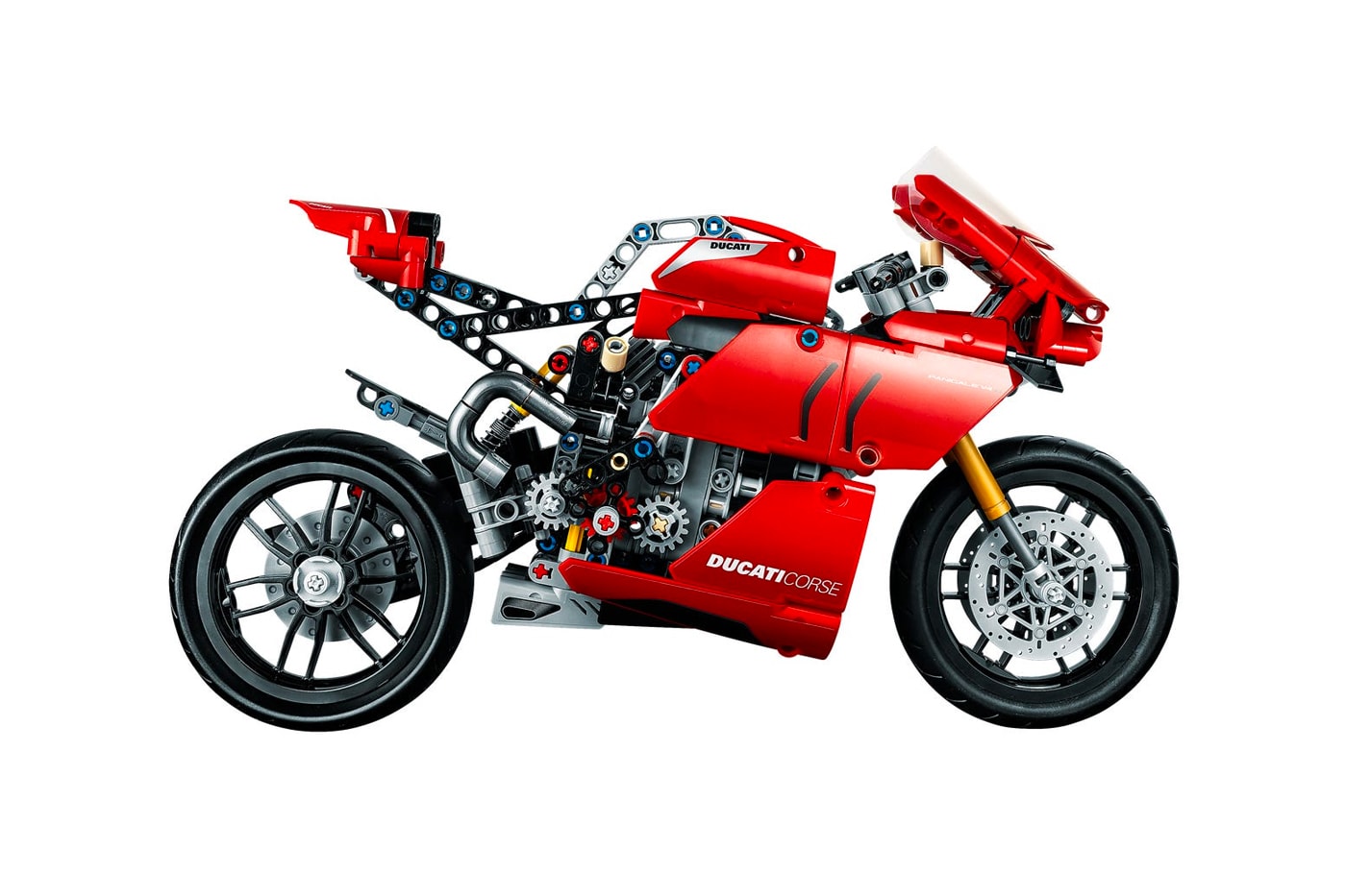 Lego Technic Ducati Panigale V4 R Release figures Bikes Motorcycles Italian Racing Red Blocks Toys Design Ducati Design Center