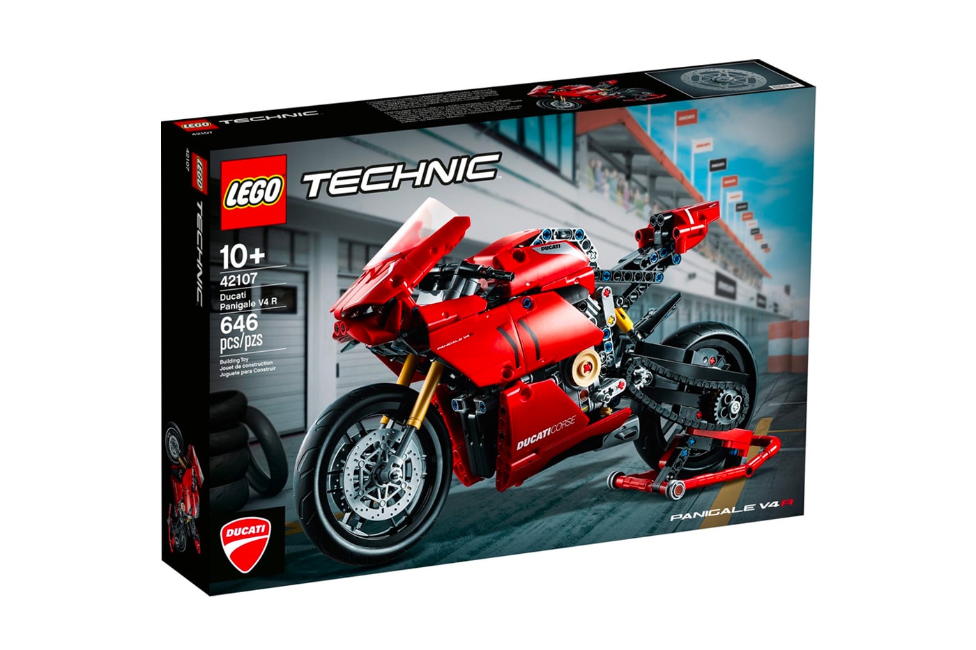 Lego Technic Ducati Panigale V4 R Release figures Bikes Motorcycles Italian Racing Red Blocks Toys Design Ducati Design Center
