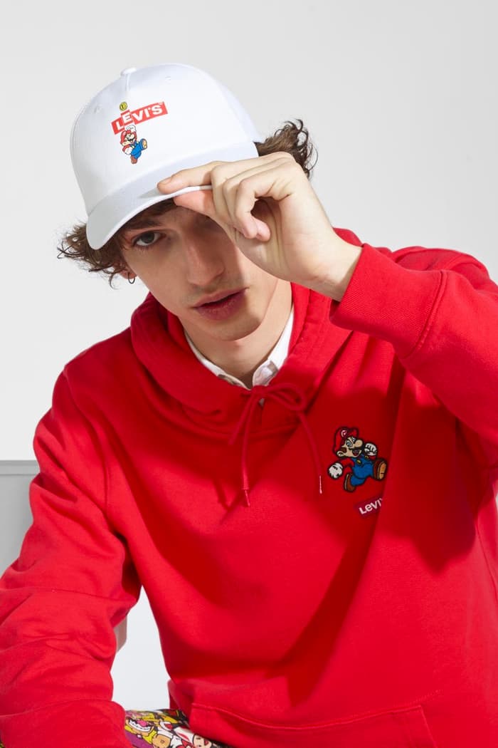 levis super mario nintendo collaboration capsule release info denim overalls faded jacket pants mens women