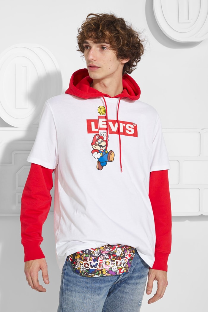 levis super mario nintendo collaboration capsule release info denim overalls faded jacket pants mens women