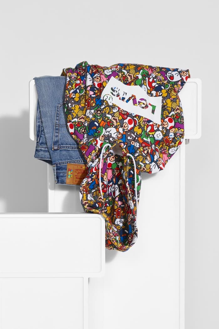 levis super mario nintendo collaboration capsule release info denim overalls faded jacket pants mens women