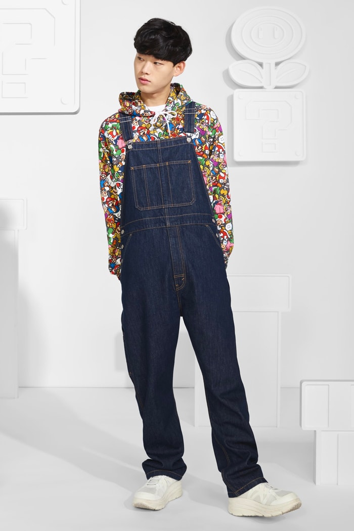 levis super mario nintendo collaboration capsule release info denim overalls faded jacket pants mens women