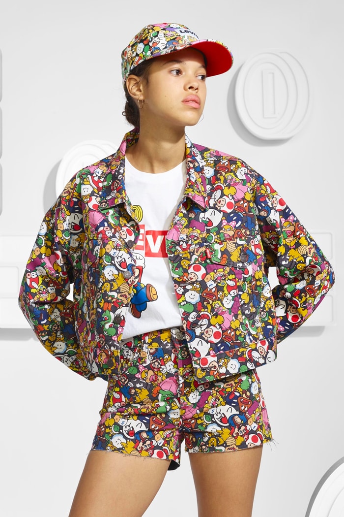 levis super mario nintendo collaboration capsule release info denim overalls faded jacket pants mens women
