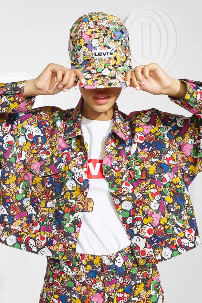 levis super mario nintendo collaboration capsule release info denim overalls faded jacket pants mens women