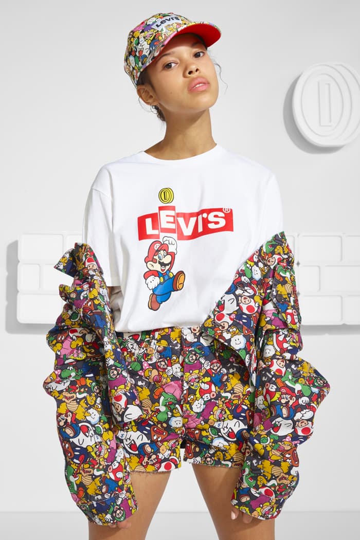 levis super mario nintendo collaboration capsule release info denim overalls faded jacket pants mens women