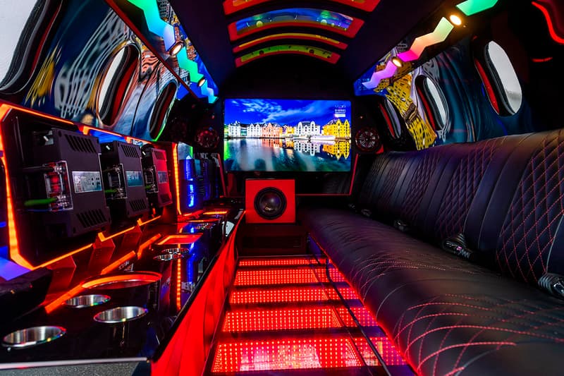 Limo-Jet 42' Lear Jet Learmousine Concept Mecum Auctions 8.1-liter Chevrolet Vortec V8 truck engine custom build Dan Harris custom built party bus