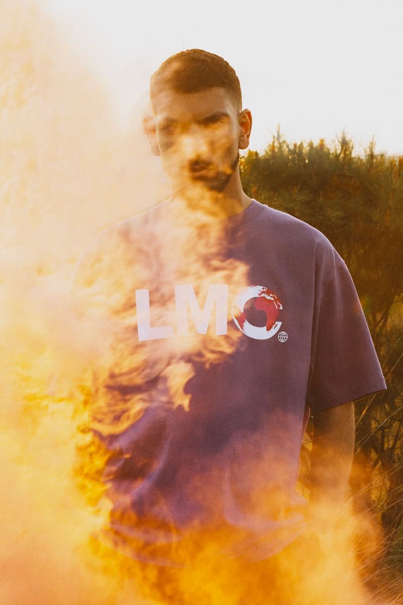 LMC 5th Anniversary Red Label Lookbook five graphics menswear streetwear spring summer 2020 collection seoul korean brand globe prints