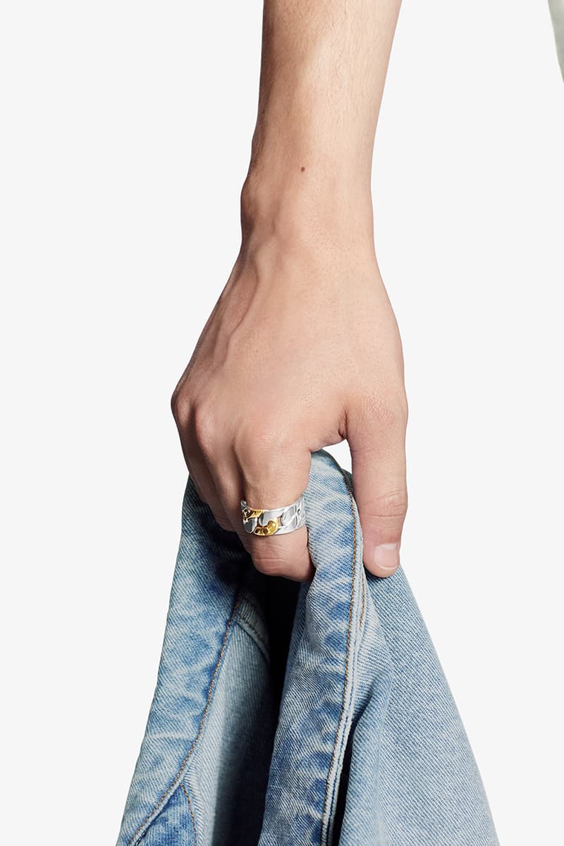 louis vuitton virgil abloh menswear mens jewelry chain necklace ring silver monogram multicolor iridescent scarf hat belt bag card holder release information buy cop purchase