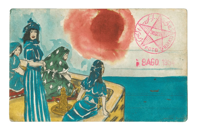 Marcel Dzama "Pink Moon" David Zwirner Online Exhibition Watercolor Graphite Paper Mexico Morocco 