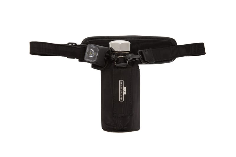 Marine Serre Drops Black Bottle Holder Pouch Bag