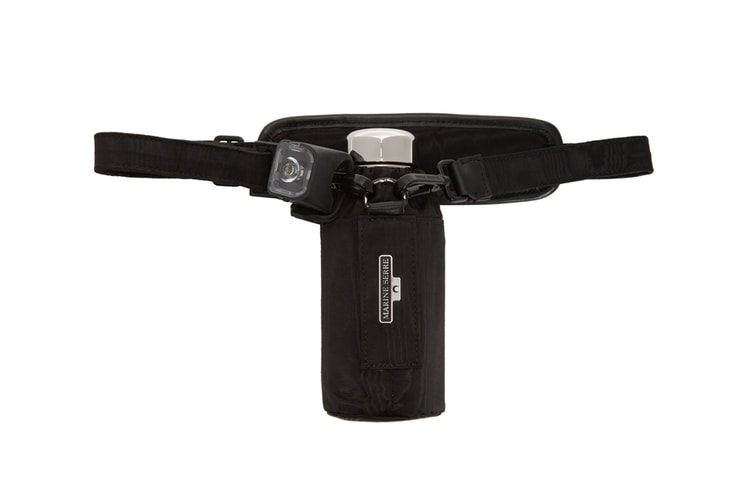 Marine Serre Drops Black Bottle Holder Pouch Bag