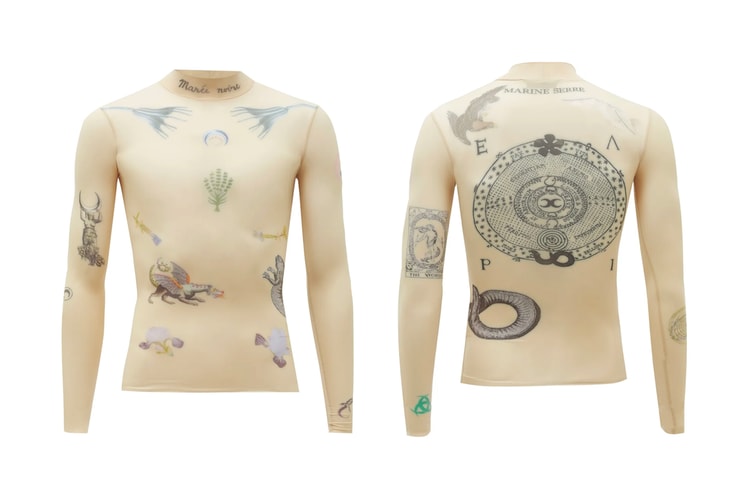 Marine Serre Releases a Tattoo-Print Sheer Stretch Top