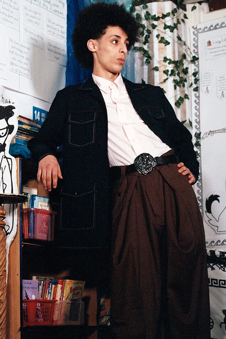 Martine Rose Farah Spring Summer 2020 Lookbook menswear streetwear collection capsule united kingdom england polo blazers shirts button up pants trousers long sleeves graphics