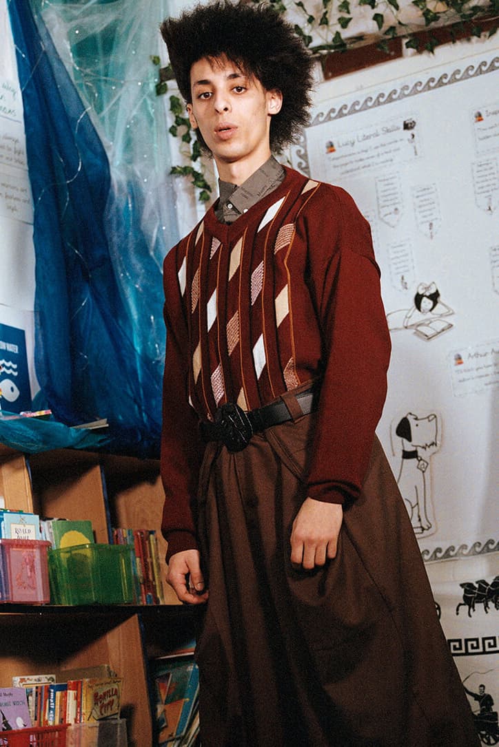 Martine Rose Farah Spring Summer 2020 Lookbook menswear streetwear collection capsule united kingdom england polo blazers shirts button up pants trousers long sleeves graphics