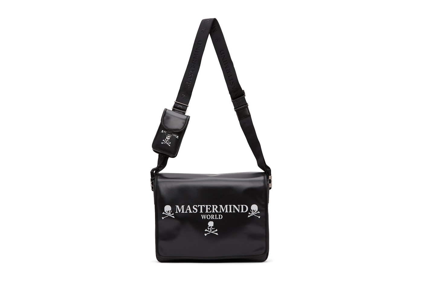 mastermind WORLD Skull Messenger Bag Release Info Buy Price Black White