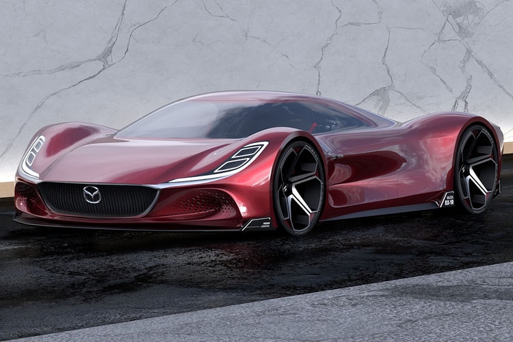 Designer Pens Hydrogen, Electric & Rotary-Powered Mazda RX-10 Vision Long Tail Concept
