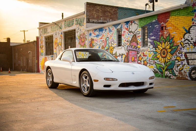 White Mazda RX-7 FD Bring a Trailer Auction Info Rare JDM Sports Car Wankel Engine Keisuke Takahashi Initial D