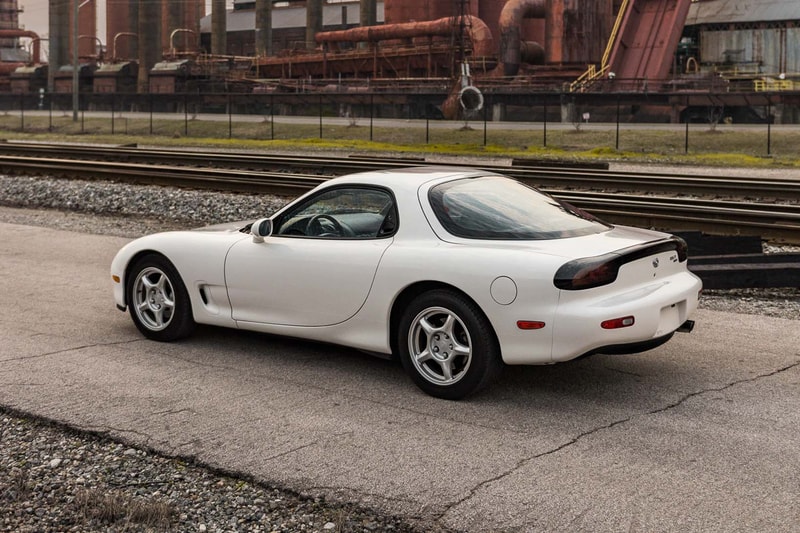 White Mazda RX-7 FD Bring a Trailer Auction Info Rare JDM Sports Car Wankel Engine Keisuke Takahashi Initial D
