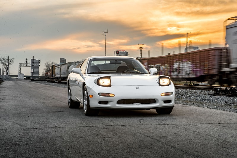 White Mazda RX-7 FD Bring a Trailer Auction Info Rare JDM Sports Car Wankel Engine Keisuke Takahashi Initial D
