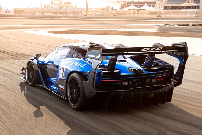 McLaren Senna GTR Test Drive Video giant wing explained tech club testing inaction racetrack car carbon fiber episode 2 youtube Bahrain International Circuit 