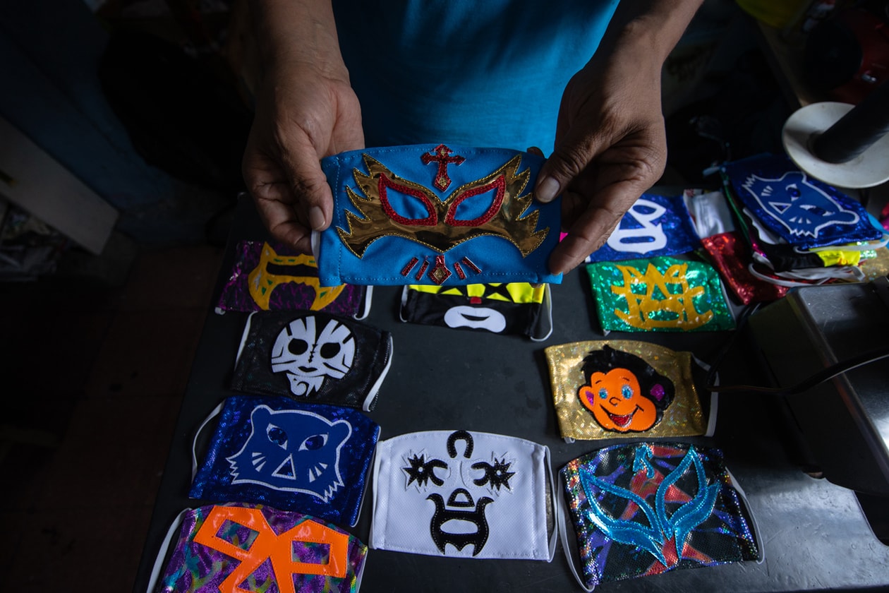 Mexican Wrestlers Luche Libre Face Mask Production El Hijo del Soberano
