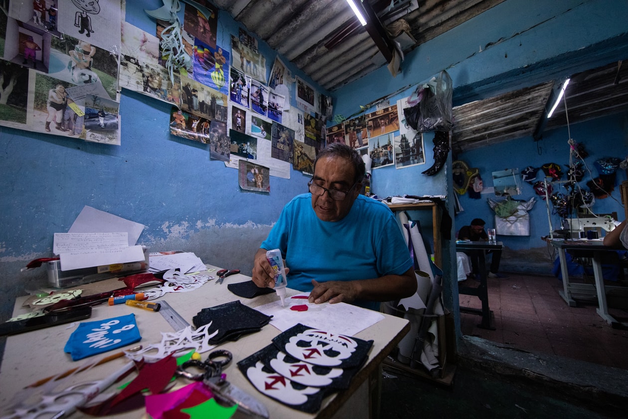 Mexican Wrestlers Luche Libre Face Mask Production El Hijo del Soberano