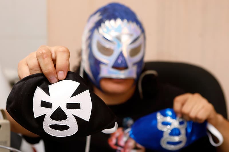 Mexican Wrestlers Luche Libre Face Mask Production El Hijo del Soberano
