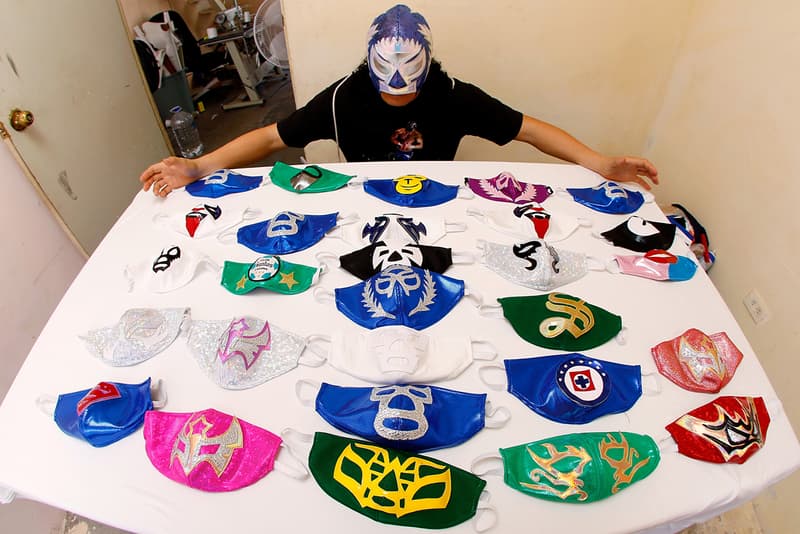Mexican Wrestlers Luche Libre Face Mask Production El Hijo del Soberano