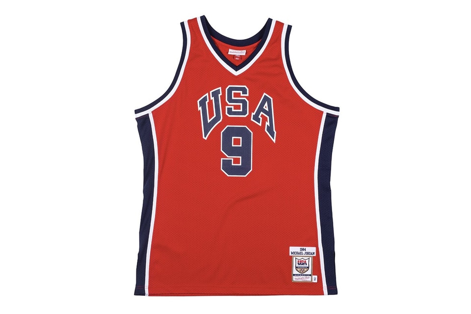 Michael Jordan Autographed 1984 Team USA Red Authentic Mitchell & Ness  Jersey