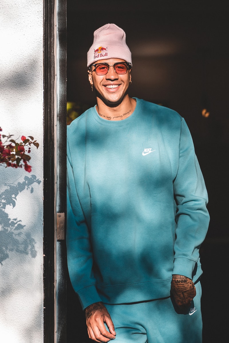 Miles Chamley Watson Work From Home Style Advice house fashion fencing fencer red bull athlete hair clothing wardrobe 2020 2021 olympics tokyo japan training working out train routine gym