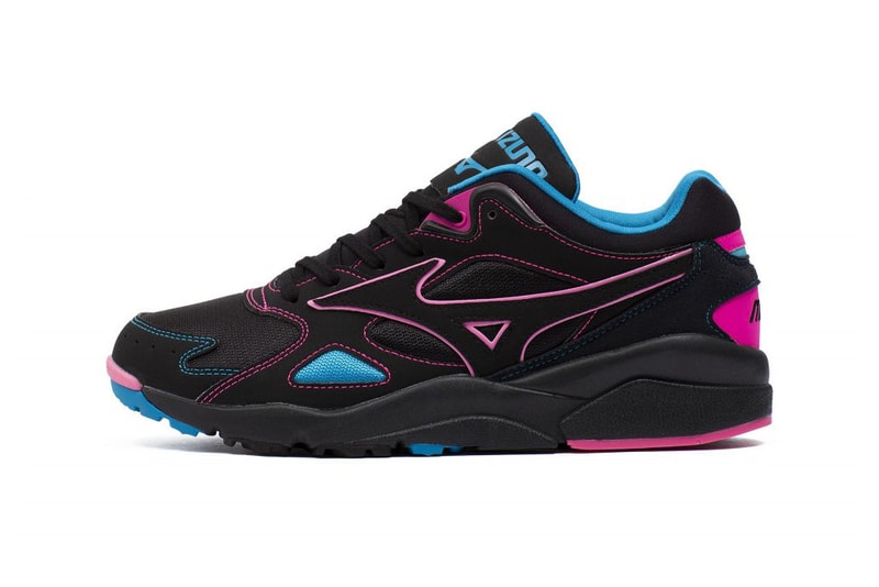 Mizuno Sky Medal "Black/Pink/Blue" D1GA200509 Release Information Footwear Sneaker Drop Date Spring 2020 OG Retro '90s Suede Mesh