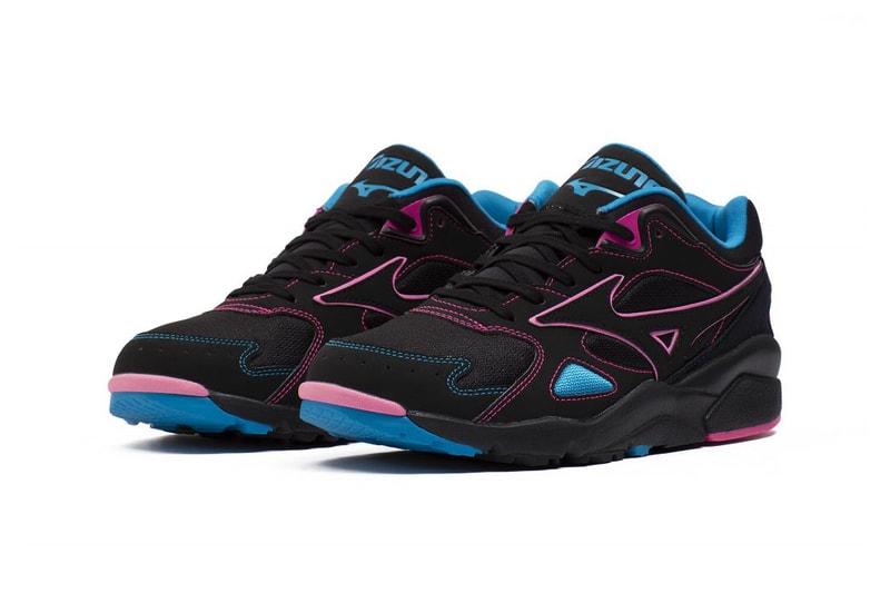 Mizuno Sky Medal "Black/Pink/Blue" D1GA200509 Release Information Footwear Sneaker Drop Date Spring 2020 OG Retro '90s Suede Mesh