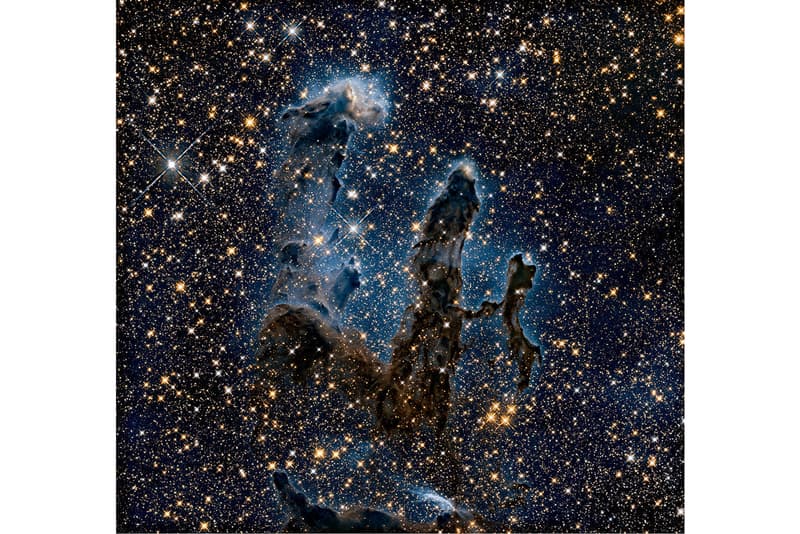 nasa pillars of creation new infrared image photography space hubble telescope