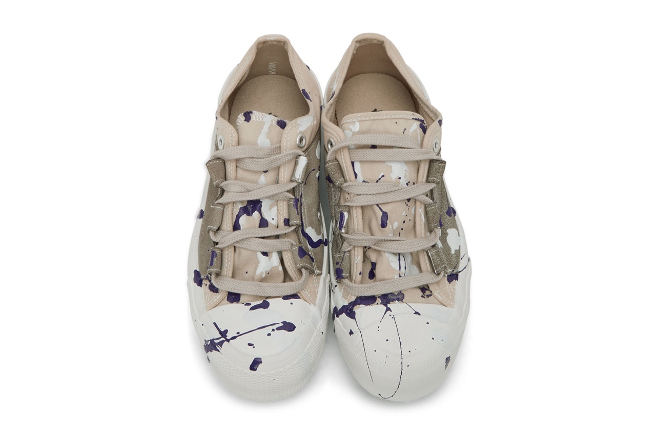 Needles Paint Ghillie Sneakers Nepenthes Sneakers paint-splatter canvas trainers shoes footwear Japan Tokyo streetwear 