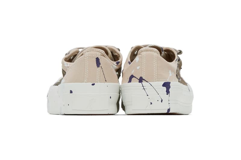 Needles Paint Ghillie Sneakers Nepenthes Sneakers paint-splatter canvas trainers shoes footwear Japan Tokyo streetwear